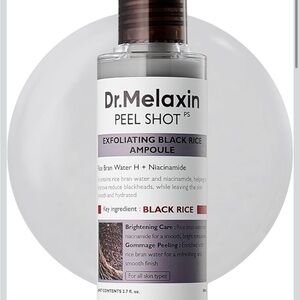 Dr.Melaxin Peel Shot Exfoliating Black Rice Ampoule 2.7 fl oz Niacinamide AHA